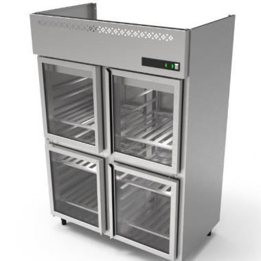 Refrigerador Vertical 2-6 Portas de Vidro Bi-partidas ou Portas Inteiriça – Gold Line